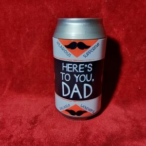 Here’s To You Dad - Saving Piggy Bank Can Shape Gift - Fathers Day Christmas